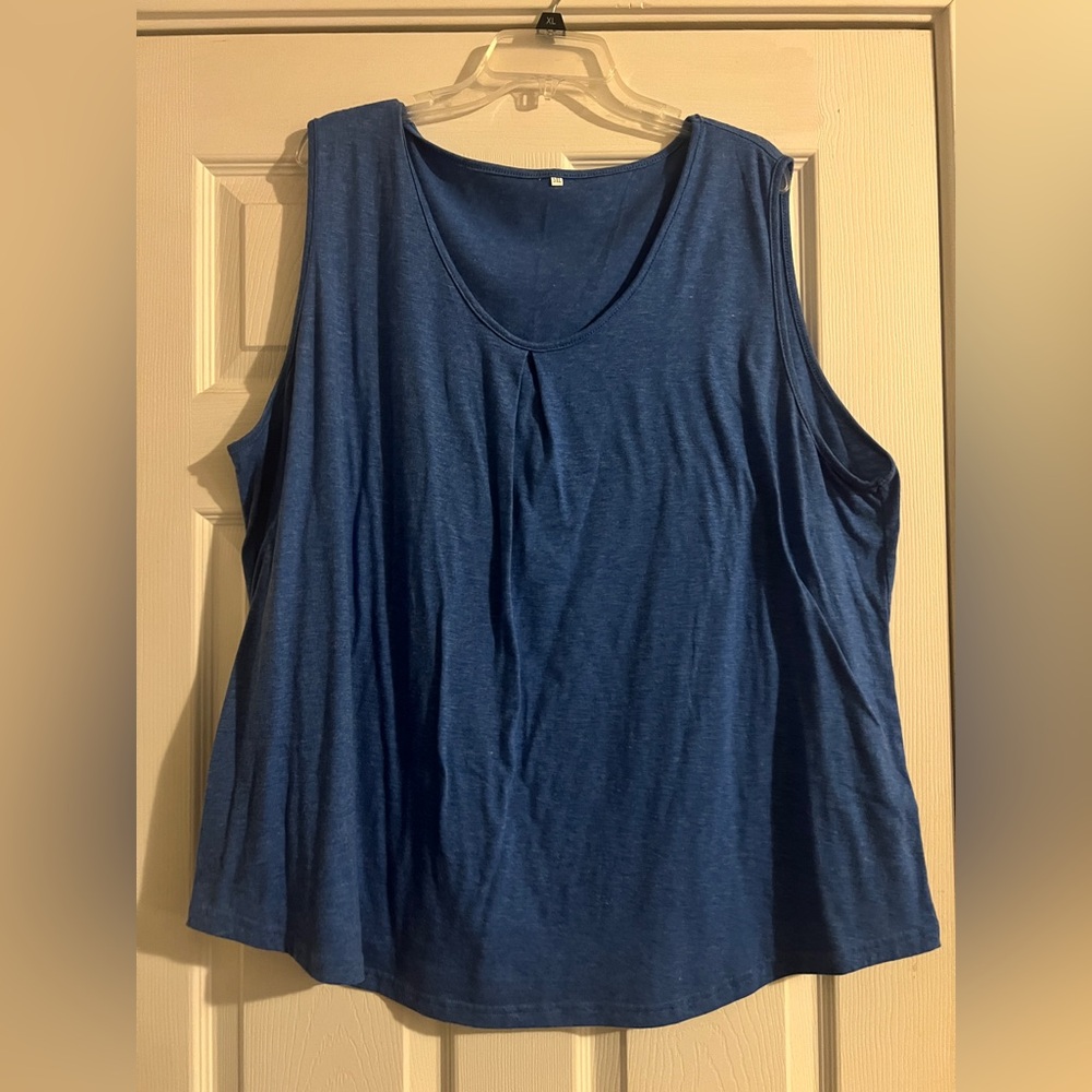 SHEIN Women's Sleeveless Blue Top